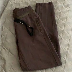Lululemon brown baggie drawstring sweat pants